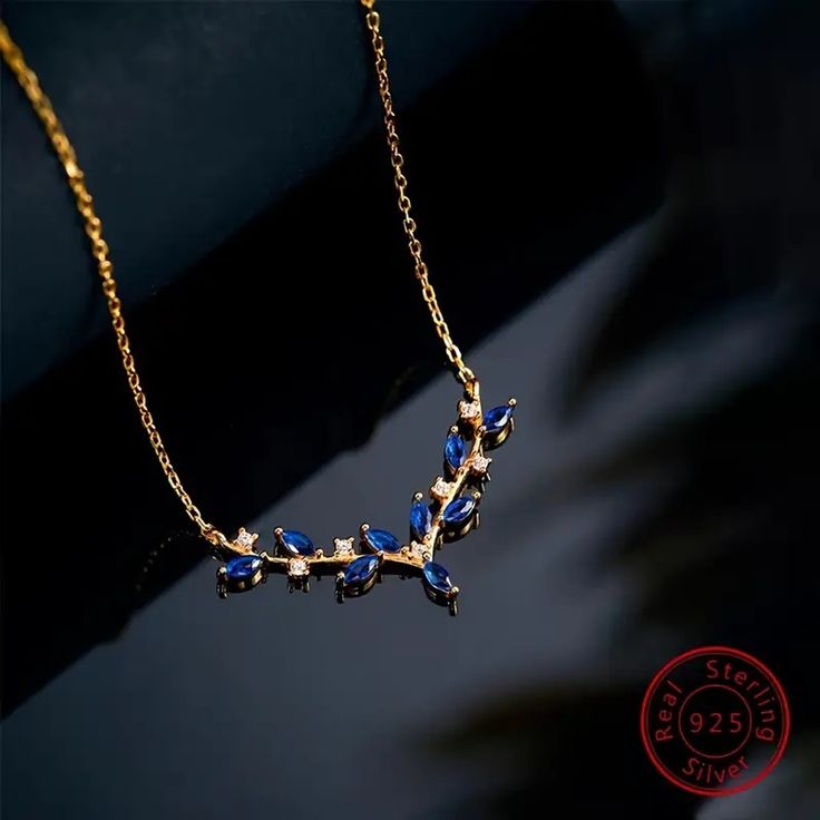 1pc European style unique 925 sterling silver Deer Horn Necklace
