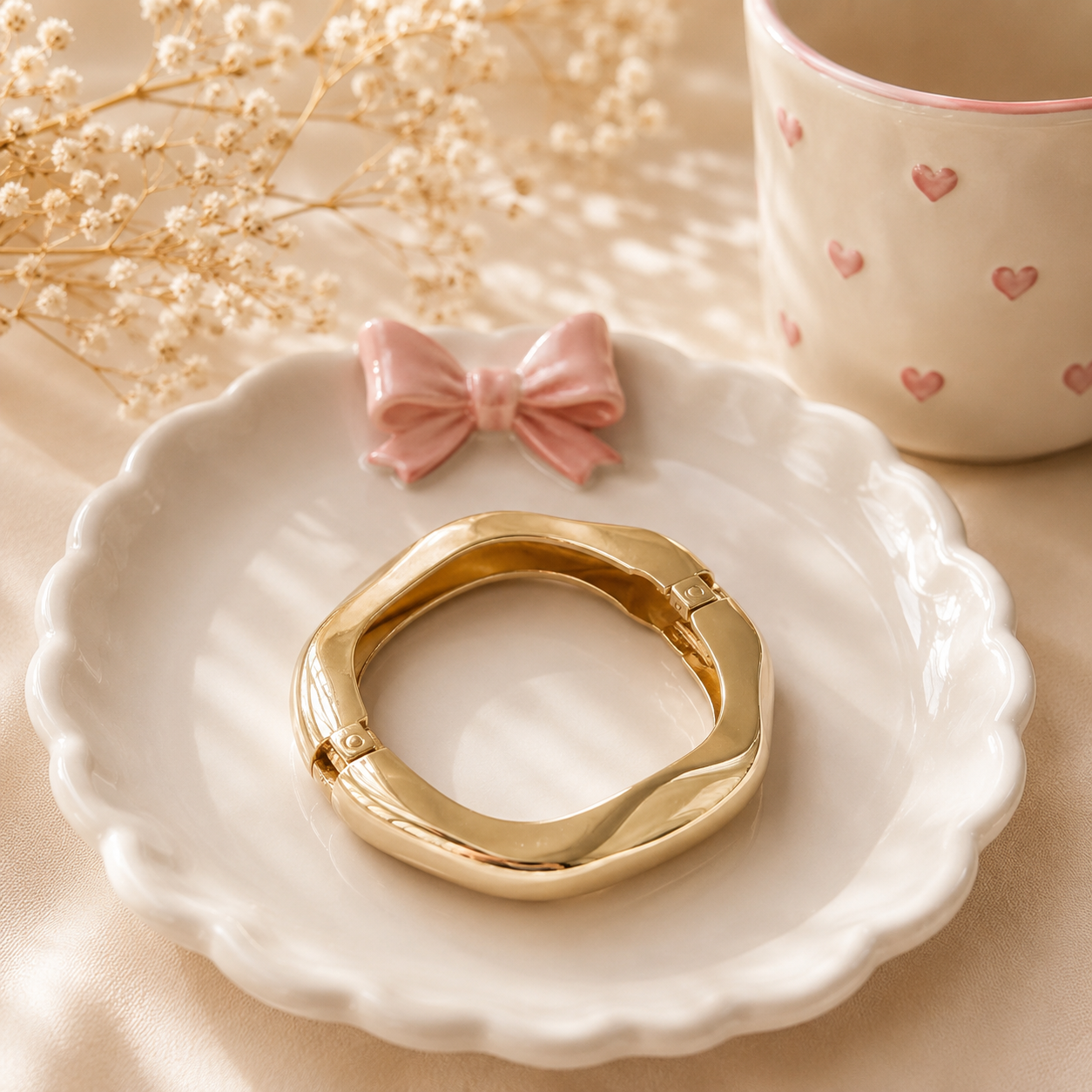 Golden Embrace Bangle - Random Design