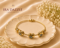 Trinity Heart Evil Eye Kada Bracelet