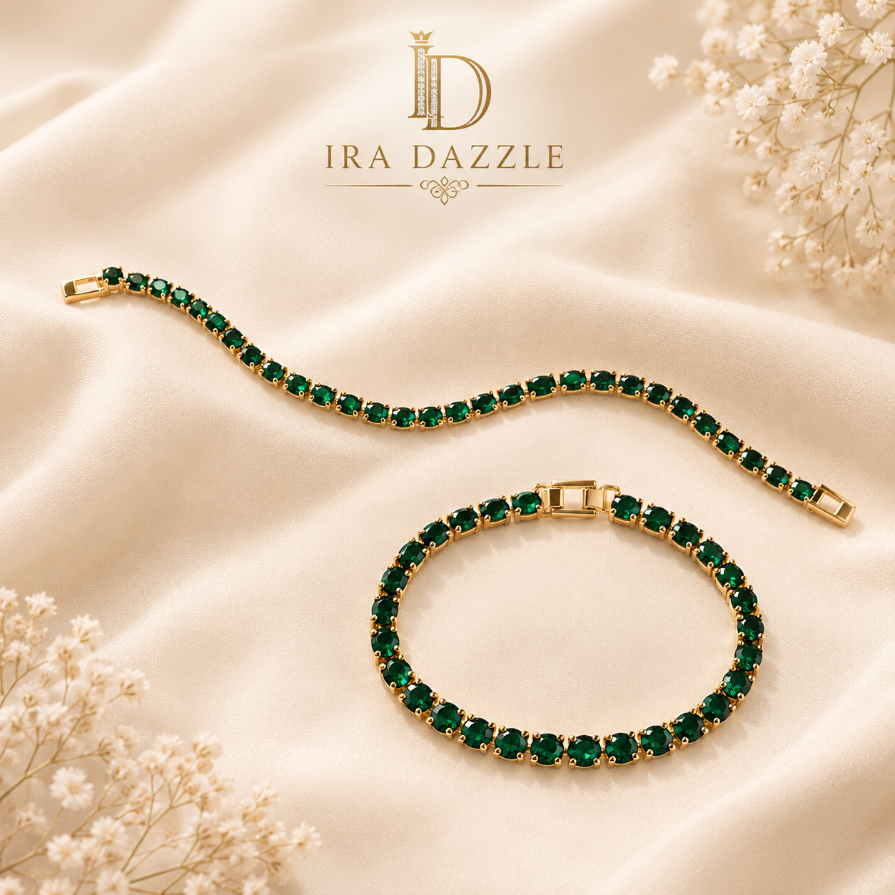 Royal Green Tennis Bracelet