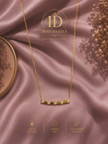 Aurora Hexa Necklace Minimalist Gold Geometric Crystal Necklace | Waterproof | Tarnish-Free | Lightweight