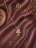 Luna Petal Pendant - Antitarnish Crystal Floral Pendant