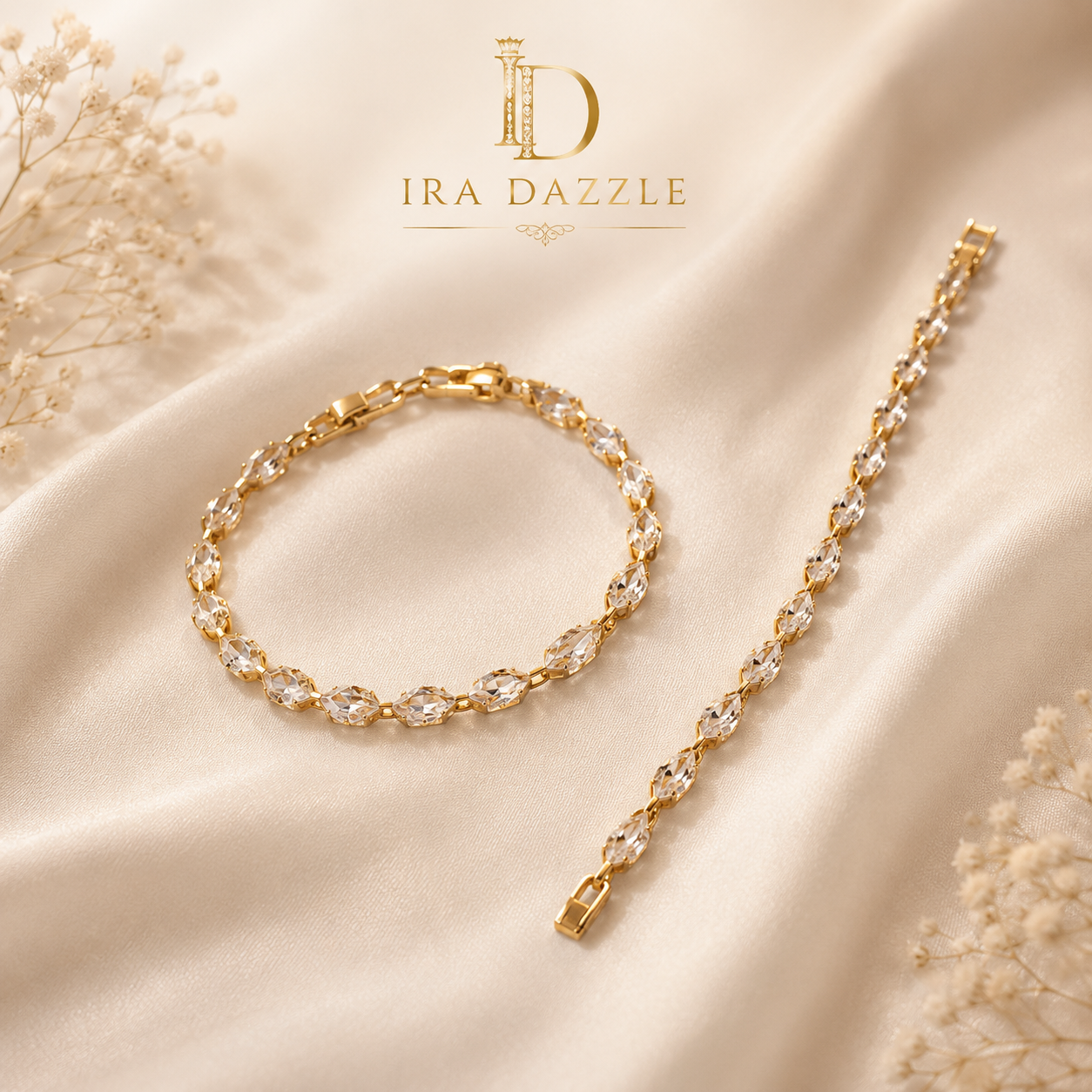 Crystal Aura Tennis Bracelet